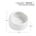 Simple Ceramic Hamster Small Size Food Basin Chipmunk