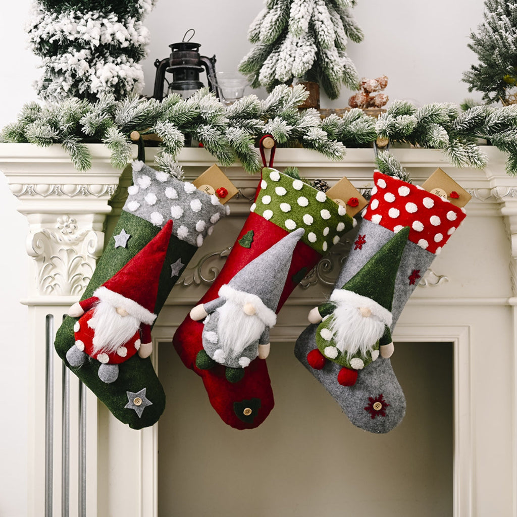 Christmas Stocking Hanging Widget — Festive Mantel Hanger Decoration