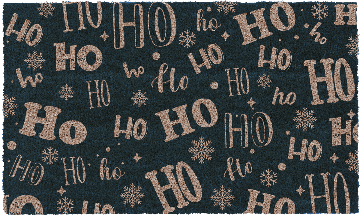 Ho Ho Ho Doormat - Festive Santa Christmas Welcome Mat
