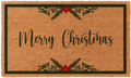 Merry Christmas Border Doormat - Festive Holiday Welcome Mat
