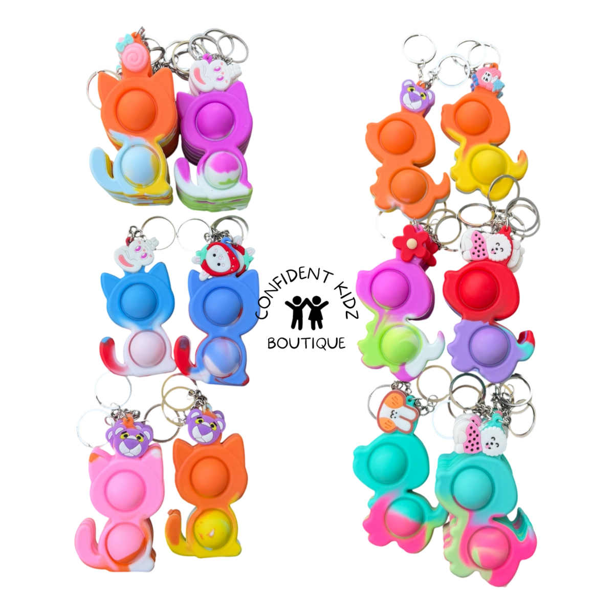 Fidget toy keychain