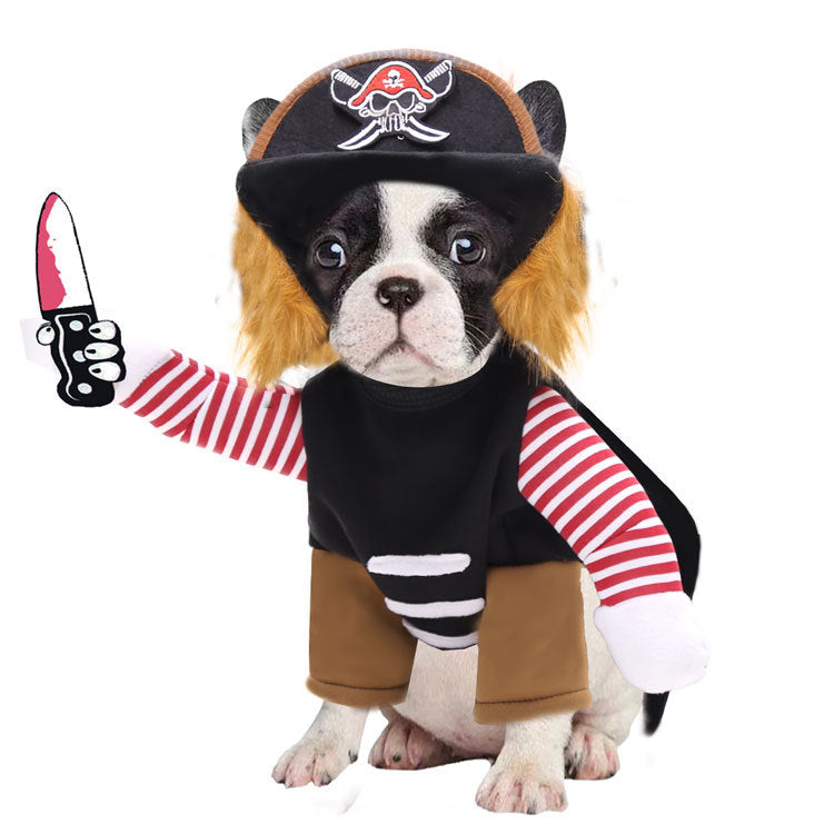 Pirate Transformation Halloween Pet Costume — Fun Dog &amp; Cat Dress-Up