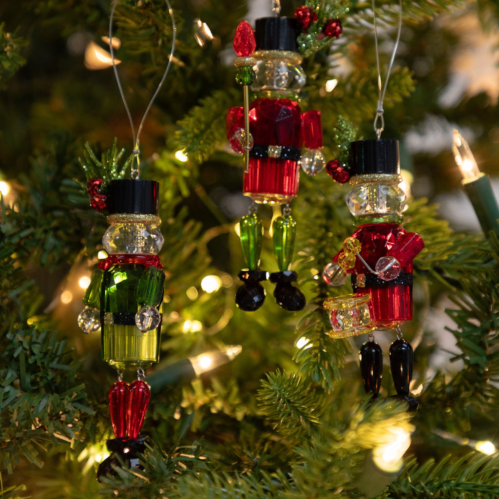 Sparkling Musician Nutcracker Ornament — Festive Christmas Decor