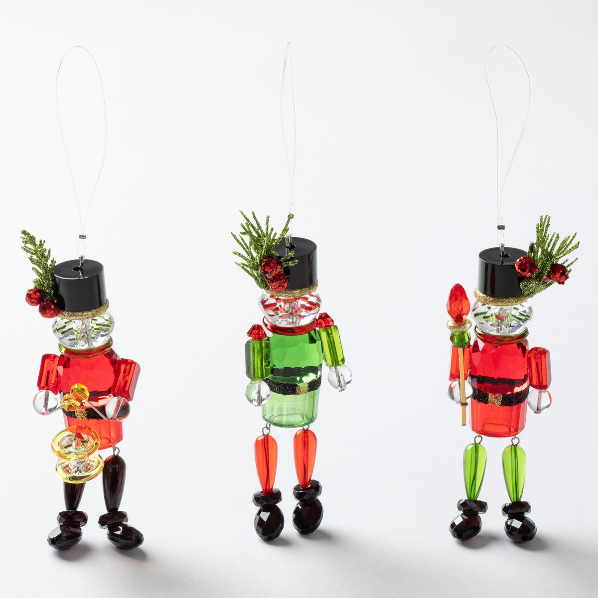 Sparkling Musician Nutcracker Ornament — Festive Christmas Decor
