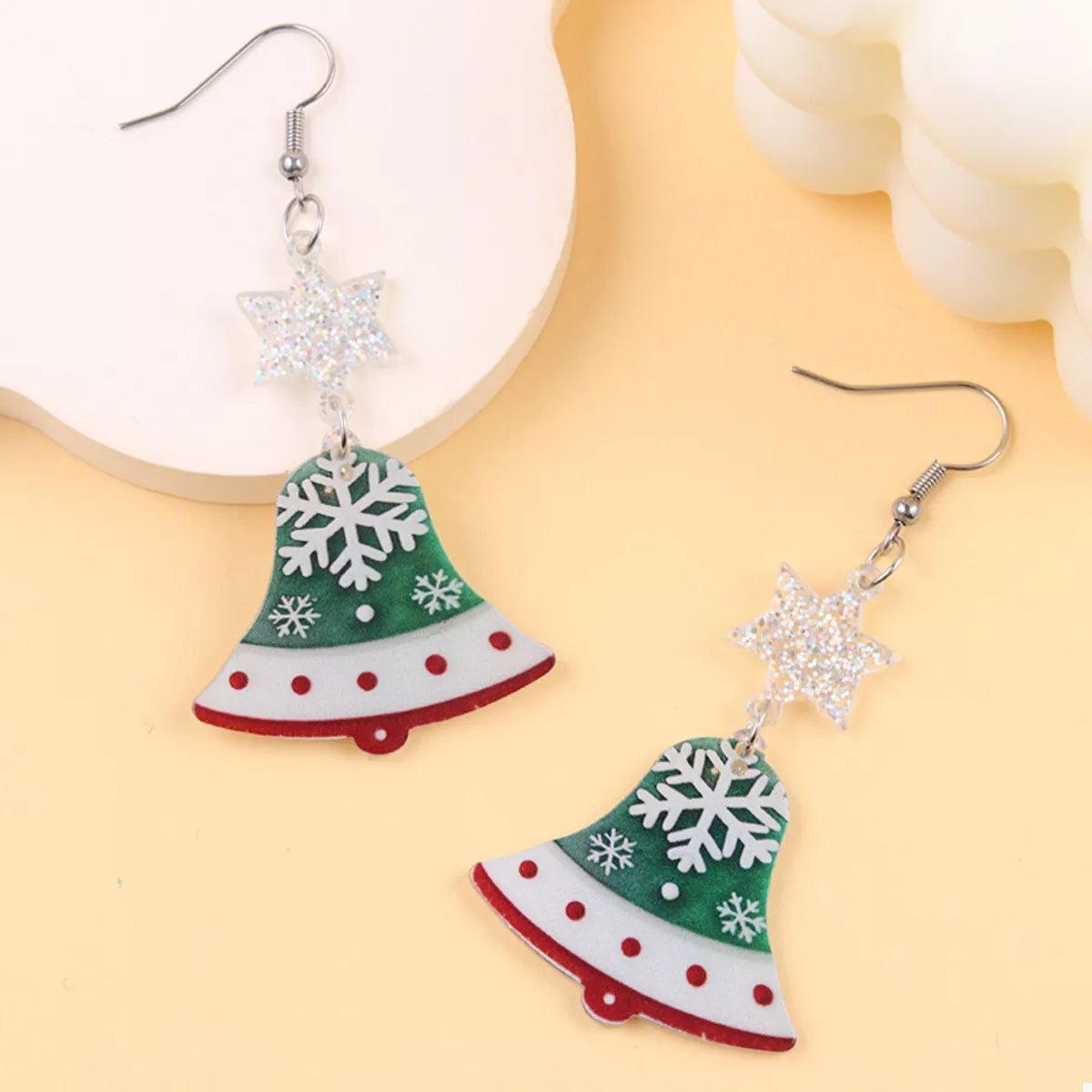 Christmas Theme Drop Earrings — Festive Holiday Jewelry