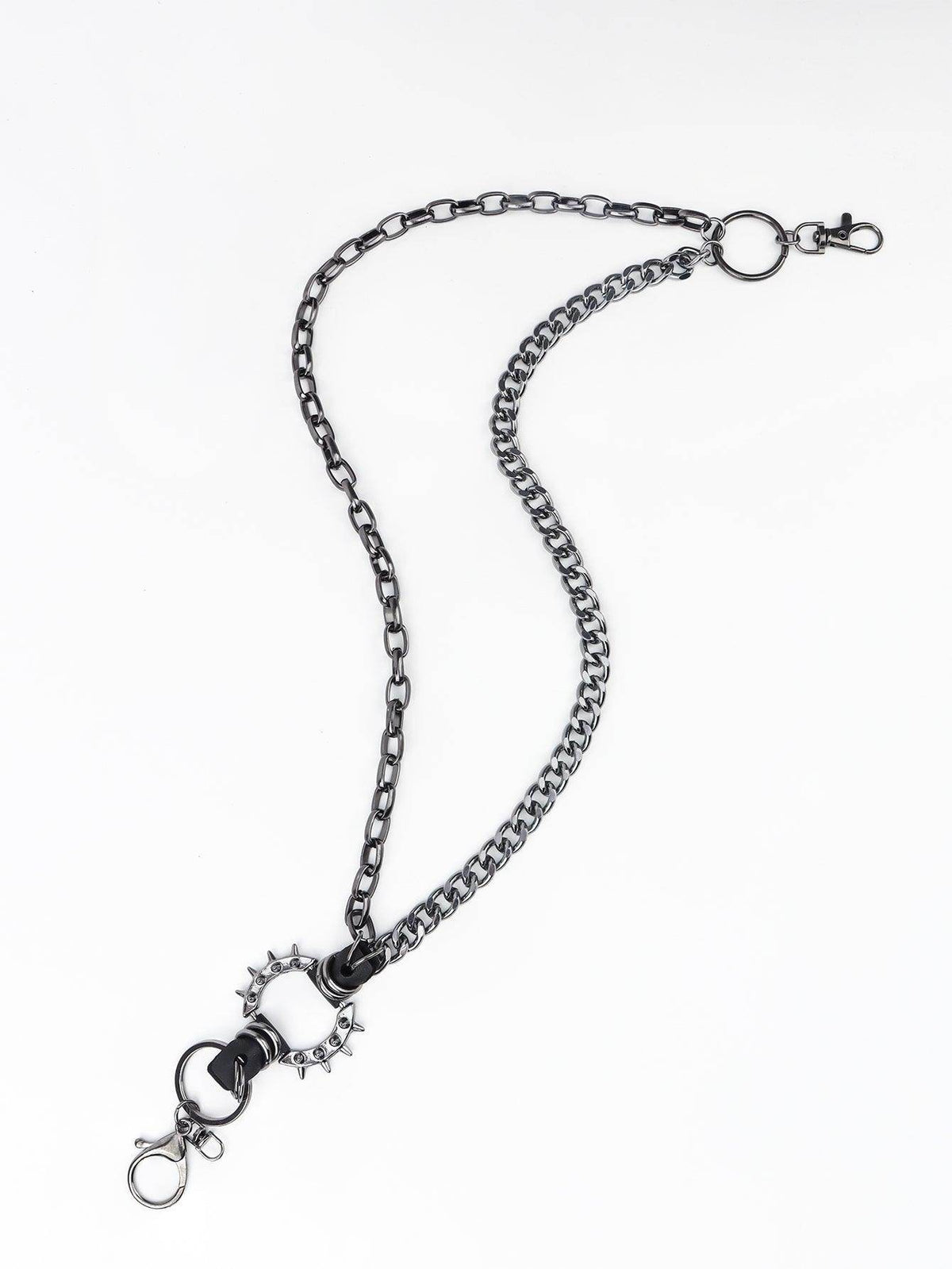 Punk Aluminium Chain Belt For Unique Fashion Statement