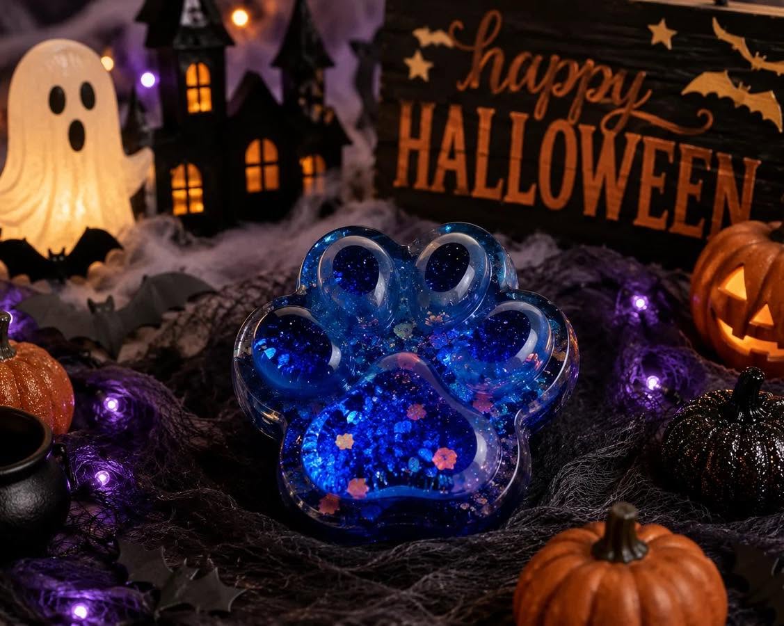 Halloween Squishy Toys — Spooky Waffle &amp; Creepy Paw Print Designs