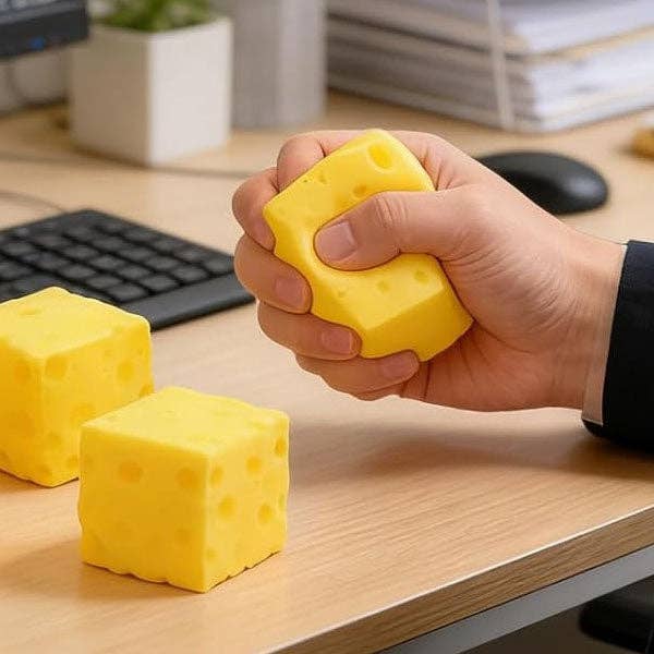 Cheese cube slow-rise squishy toy