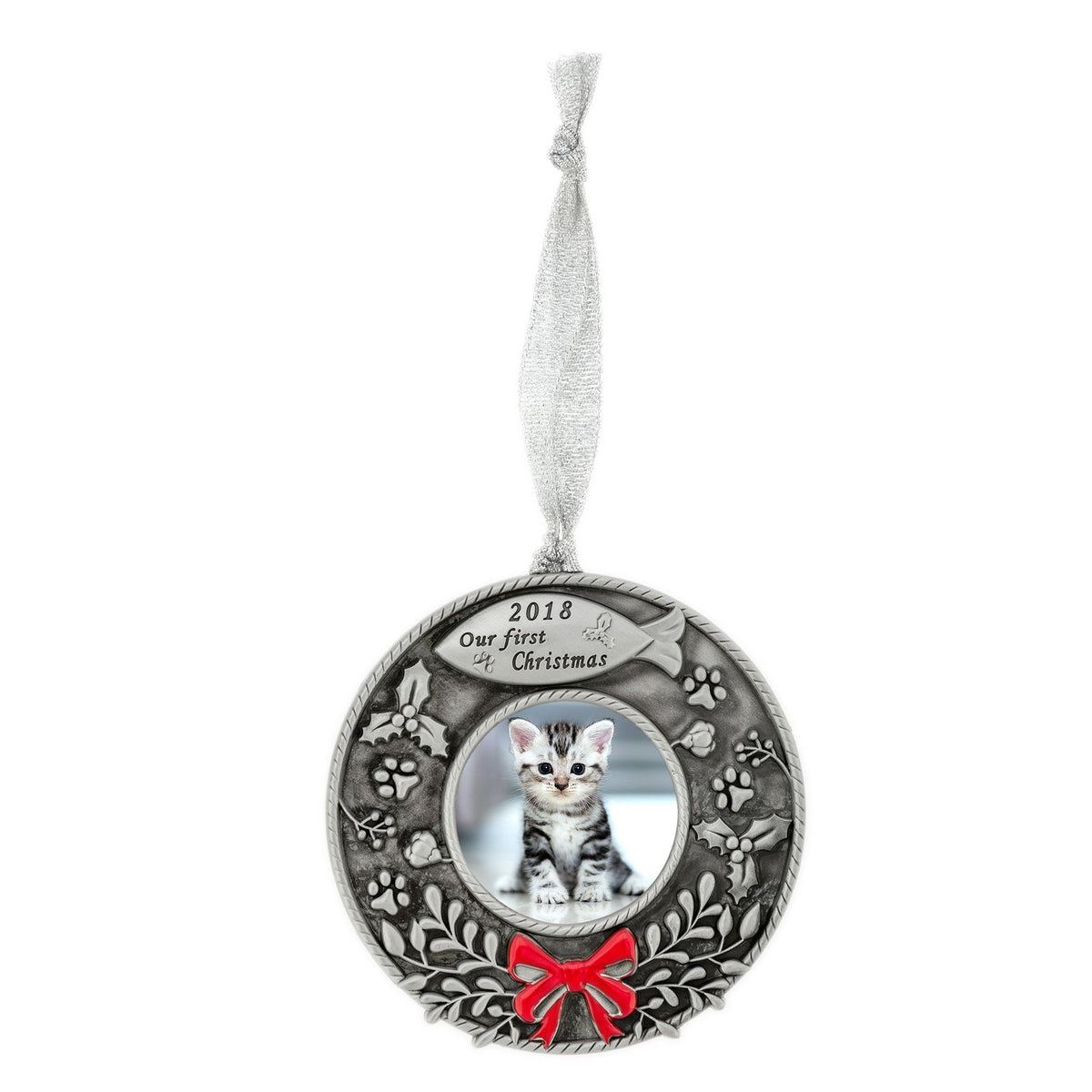 Our First Christmas Pet Photo Ornament – Custom Holiday Keepsake
