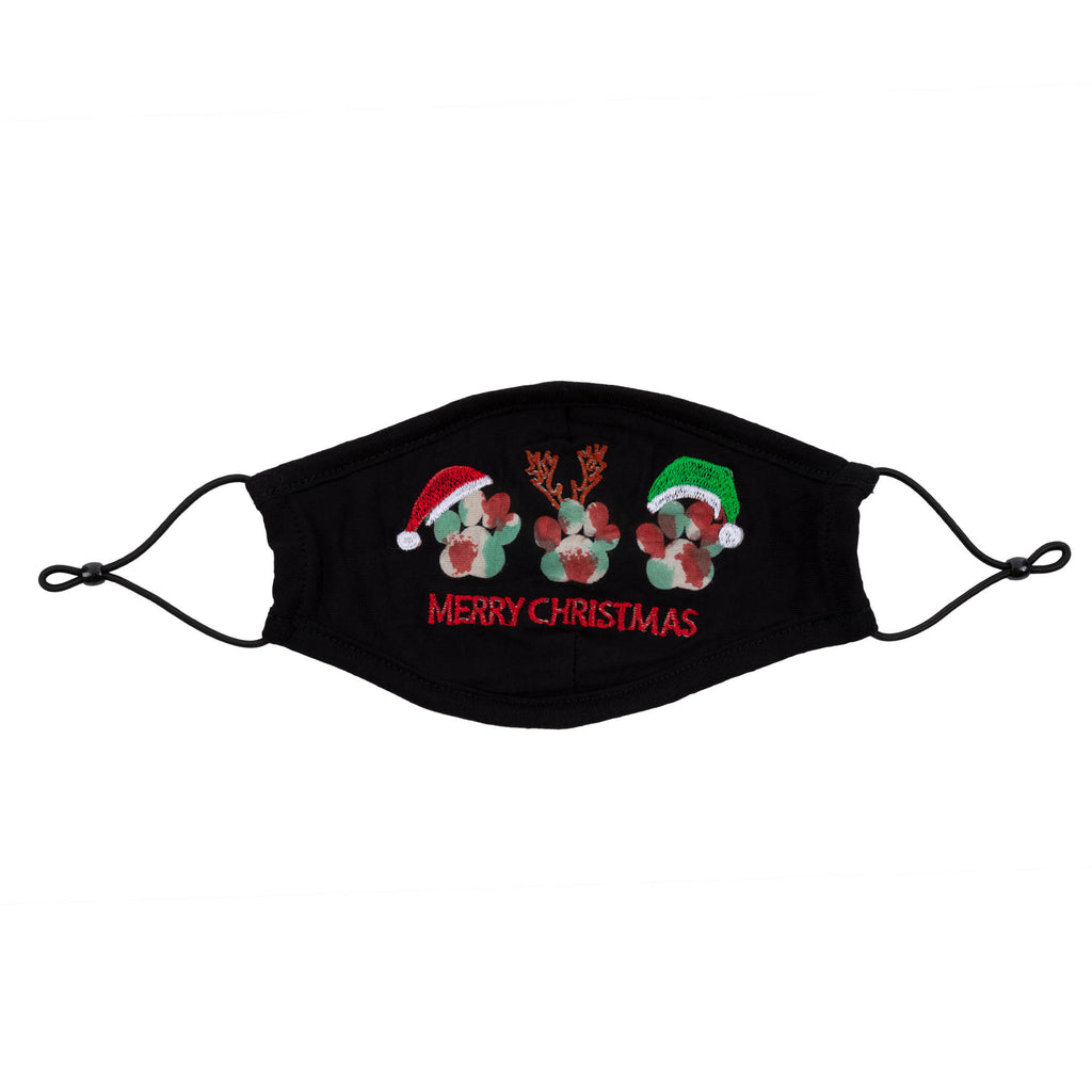Merry Christmas Tie-Dye Mask — Festive Holiday Face Mask