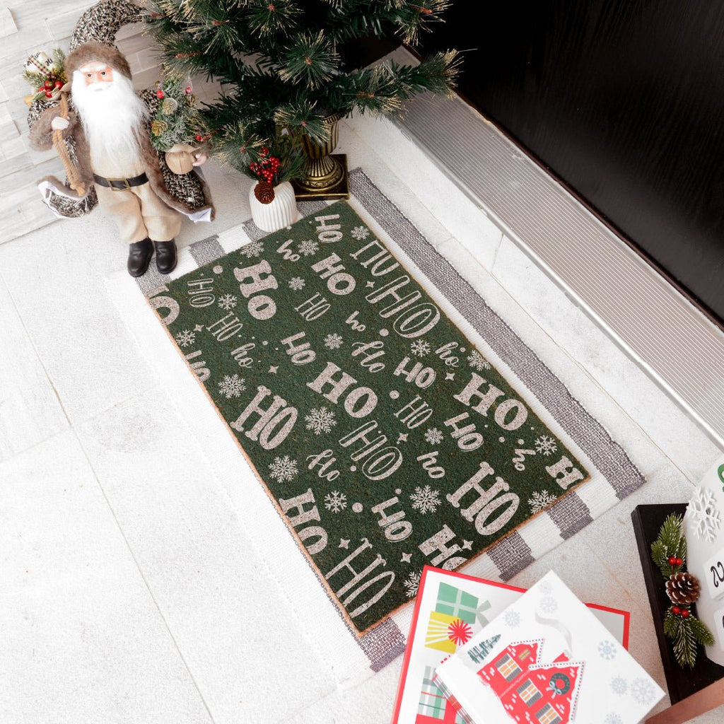 Ho Ho Ho Doormat - Festive Santa Christmas Welcome Mat