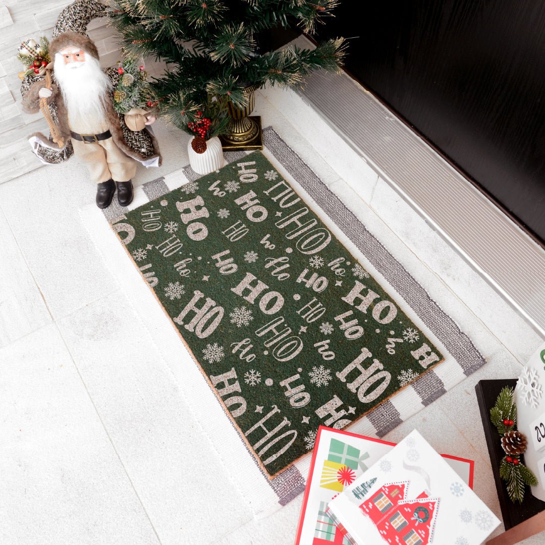 Ho Ho Ho Doormat - Festive Santa Christmas Welcome Mat