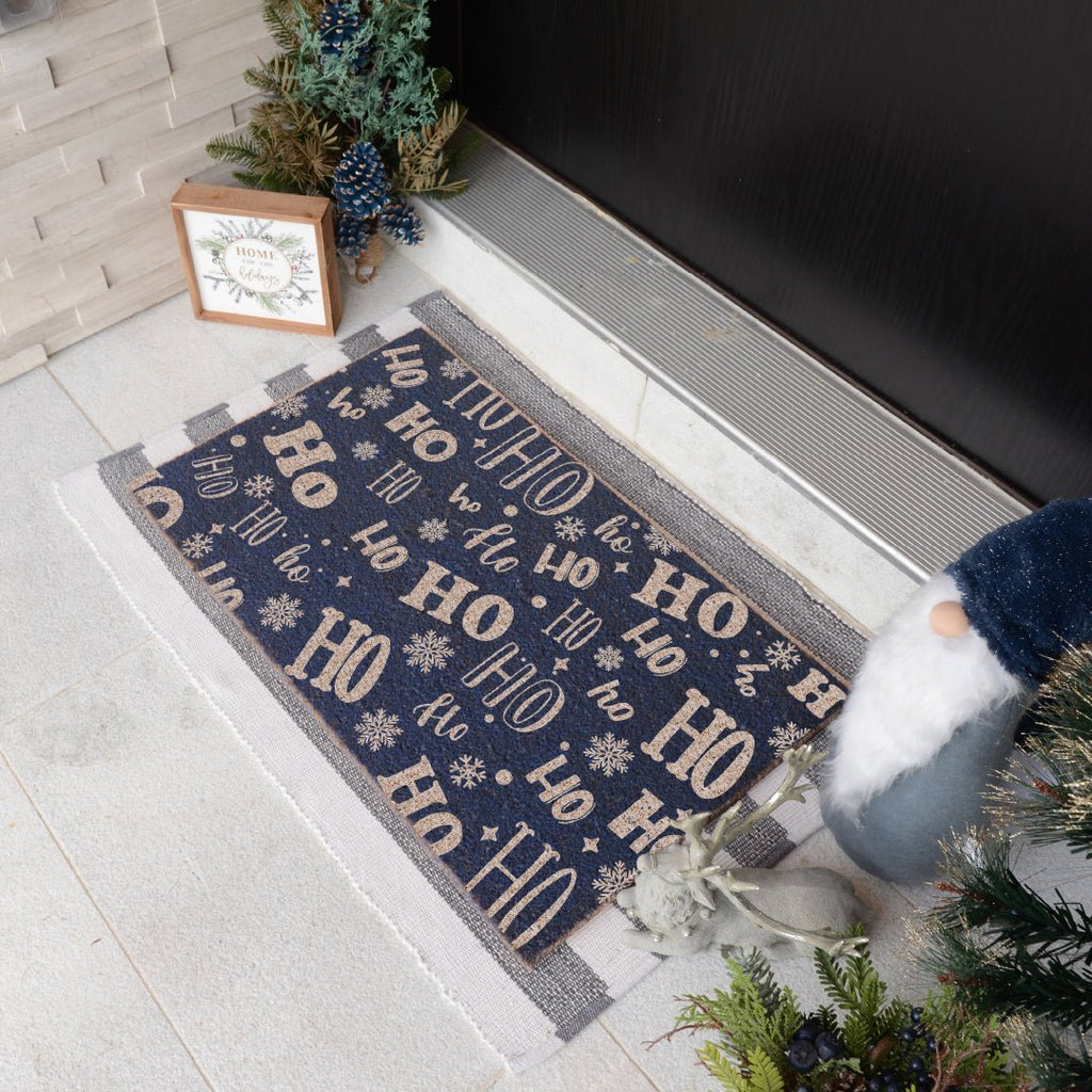Ho Ho Ho Doormat - Festive Santa Christmas Welcome Mat