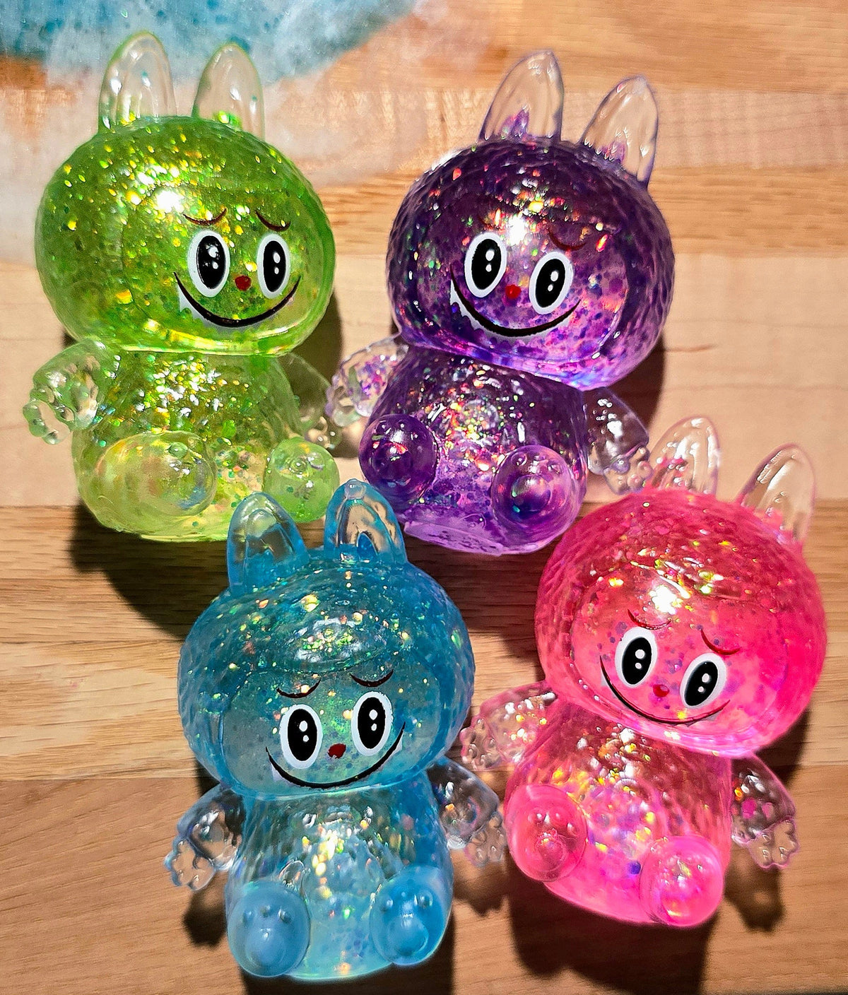 Labubu-style collectible squishy toy