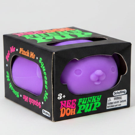 Purple Nee Doh Funky Pup squishy toy