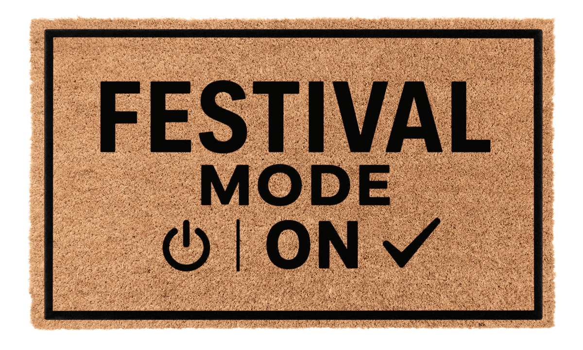 Festival Mode On Coir Mat