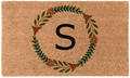 Festive Fir Monogram Doormat - Personalized Christmas Welcome Mat