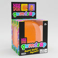 Orange Nee Doh Gum Drop solid squish toy