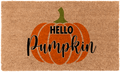 Welcome Pumpkin Coir Doormat — Festive Fall Entry Mat