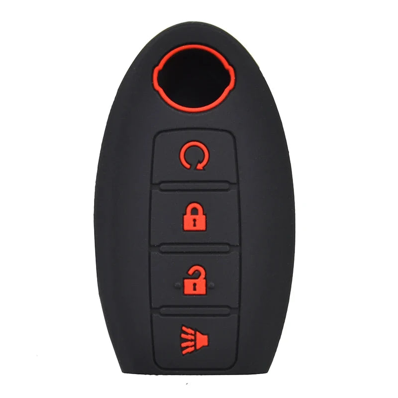 Nissan Silicone Key Fob Cover | 4 Button Car Remote Protector