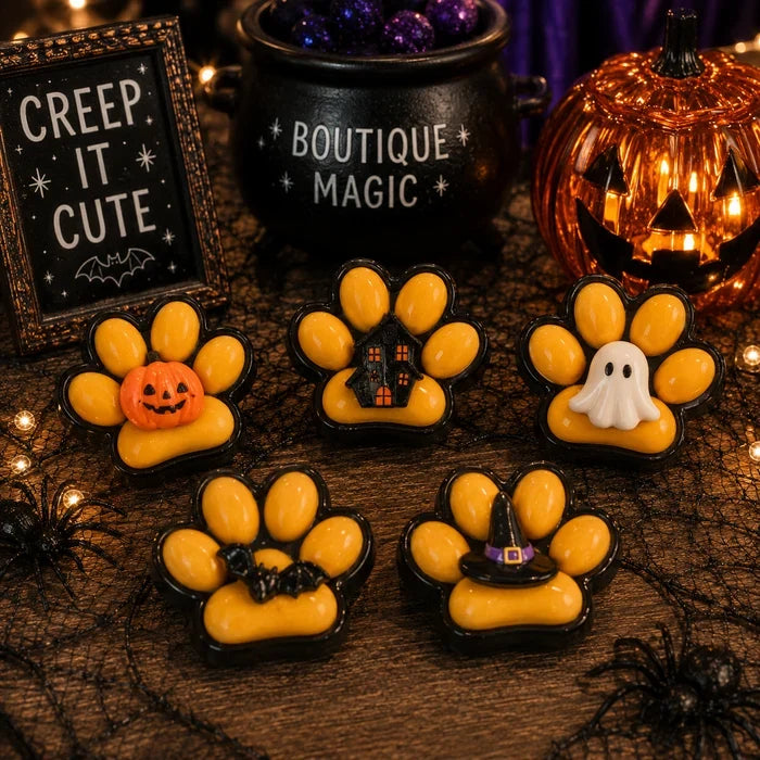 Halloween Squishy Toys — Spooky Waffle &amp; Creepy Paw Print Designs
