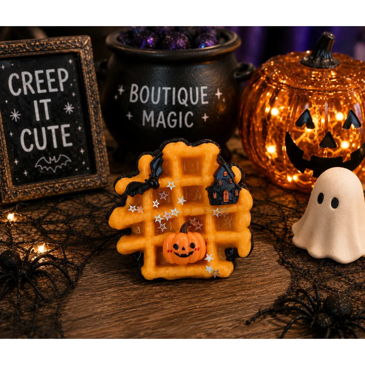 Halloween Squishy Toys — Spooky Waffle &amp; Creepy Paw Print Designs