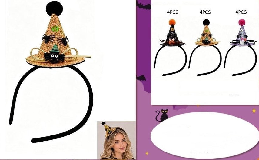 Halloween Hats Headband — 3 Spooky Styles to Choose From