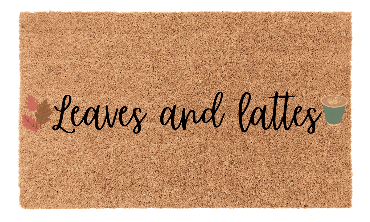 Leaves and Lattes Coir Mat