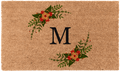 Merry and Bright Monogram Doormat - Personalized Christmas Welcome Mat