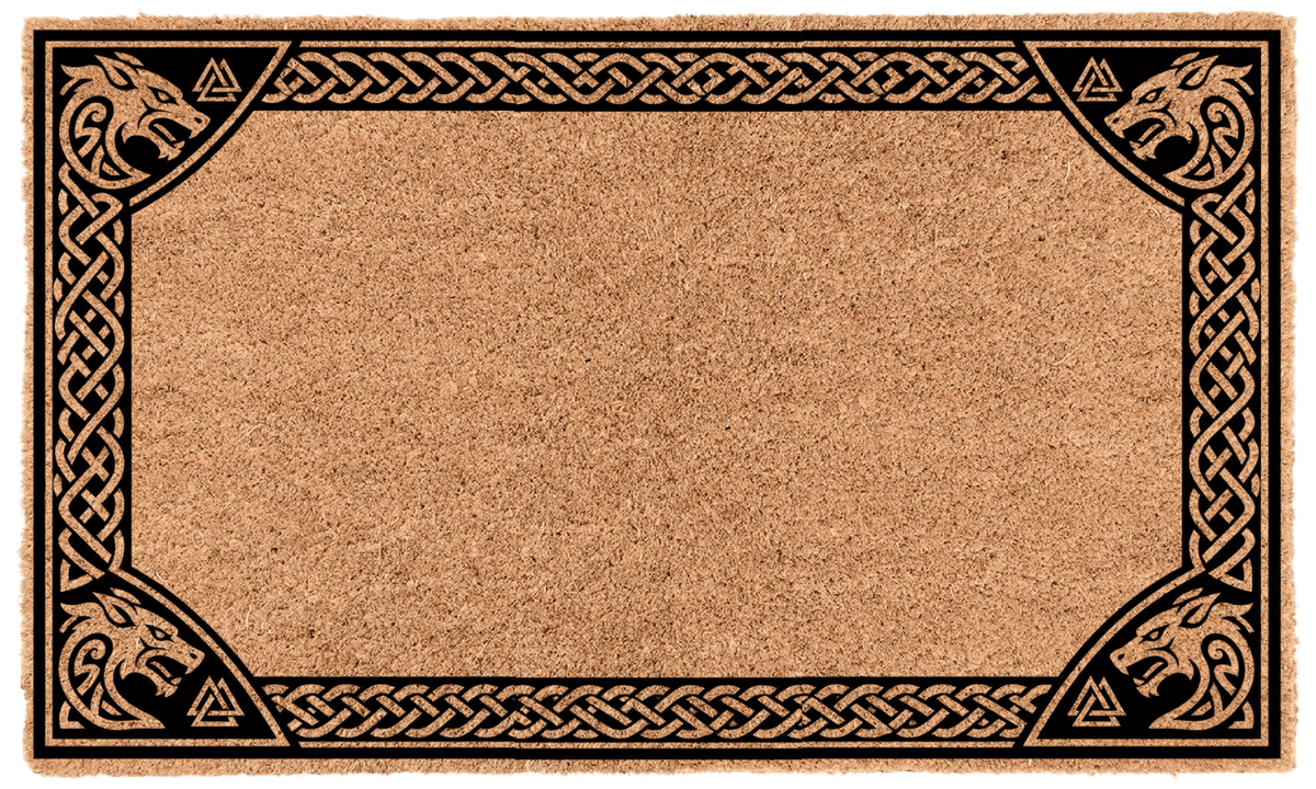 Norse Border Personalized Coir Mat