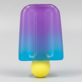 Purple to blue color-changing gelatin ice cream popsicle squishy toy