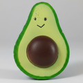 Half avocado-shaped slow-rise foam squishy toy