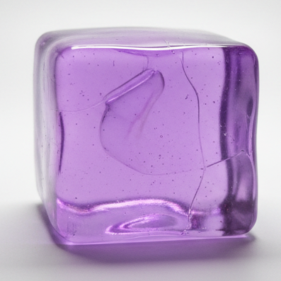 Purple squishy cube toy, super slow-rising