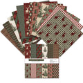 Vintage Christmas Scrapbook Paper Pack - 24 Sheets for Junk Journaling