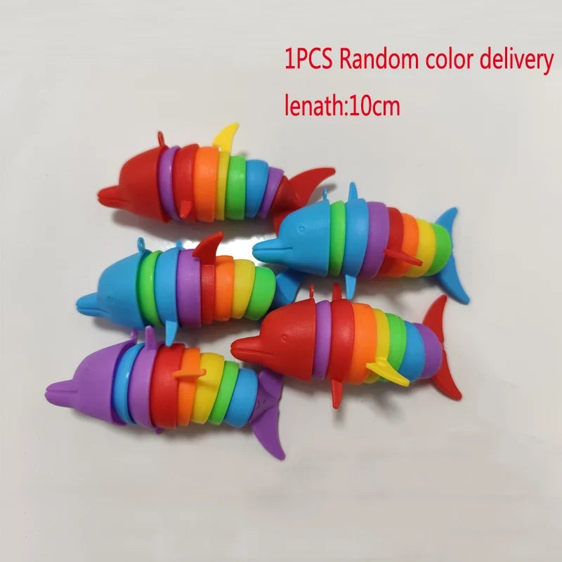 3D Articulated Shark Stress Reliever Hand Toy | Sensory Fidget Toy for Adults and Kids