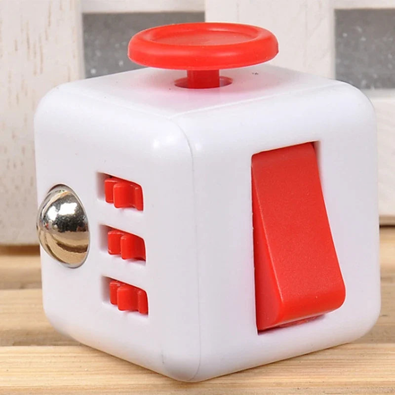 Solid Color Fidget Decompression Dice | Infinite Rubik Cube for Stress and Anxiety Relief