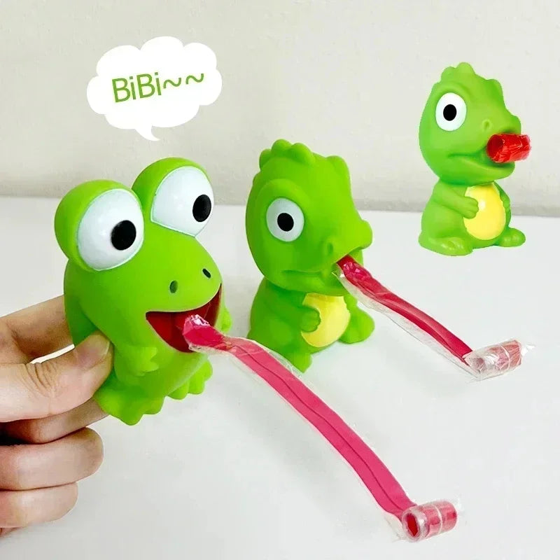 Frog Dinosaur Pinch Toy | Fun Squeeze Stress Relief Fidget Toy