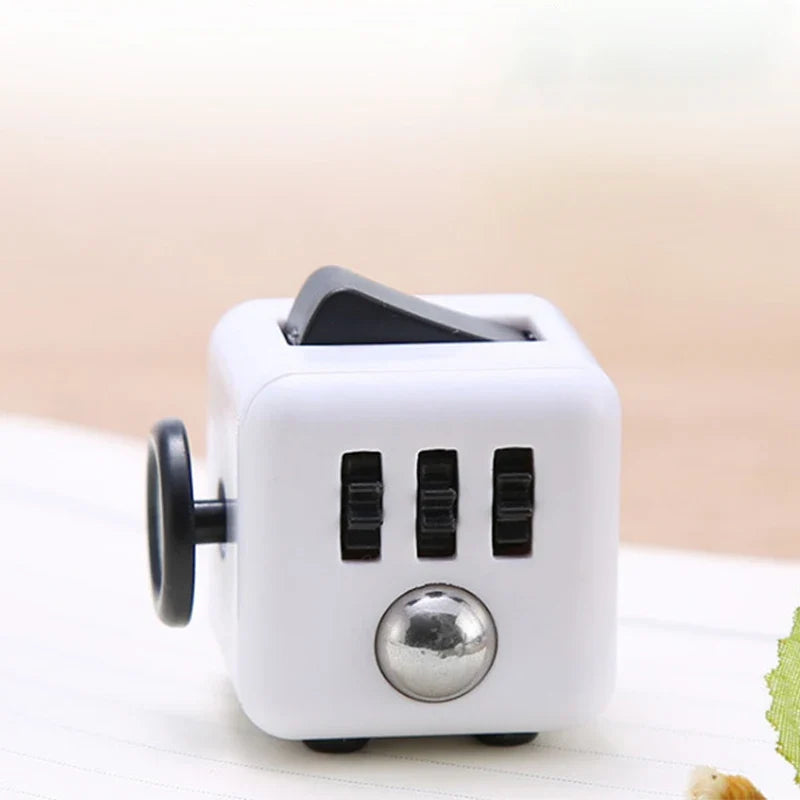 Solid Color Fidget Decompression Dice | Infinite Rubik Cube for Stress and Anxiety Relief