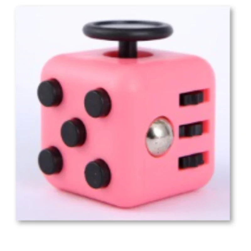 Solid Color Fidget Decompression Dice | Infinite Rubik Cube for Stress and Anxiety Relief