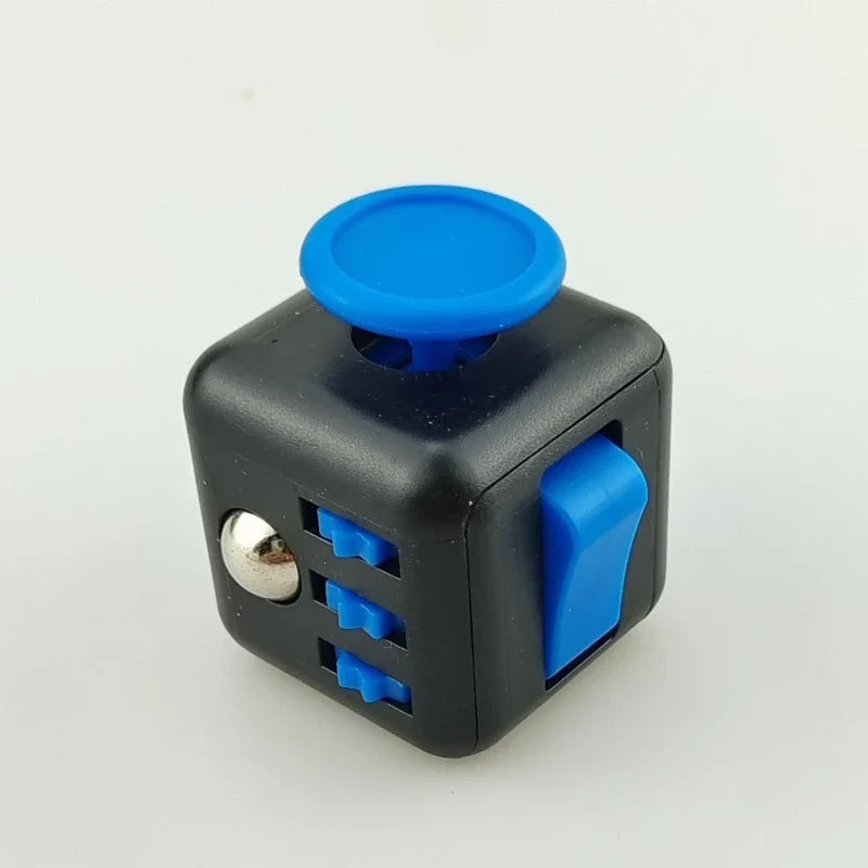 Solid Color Fidget Decompression Dice | Infinite Rubik Cube for Stress and Anxiety Relief