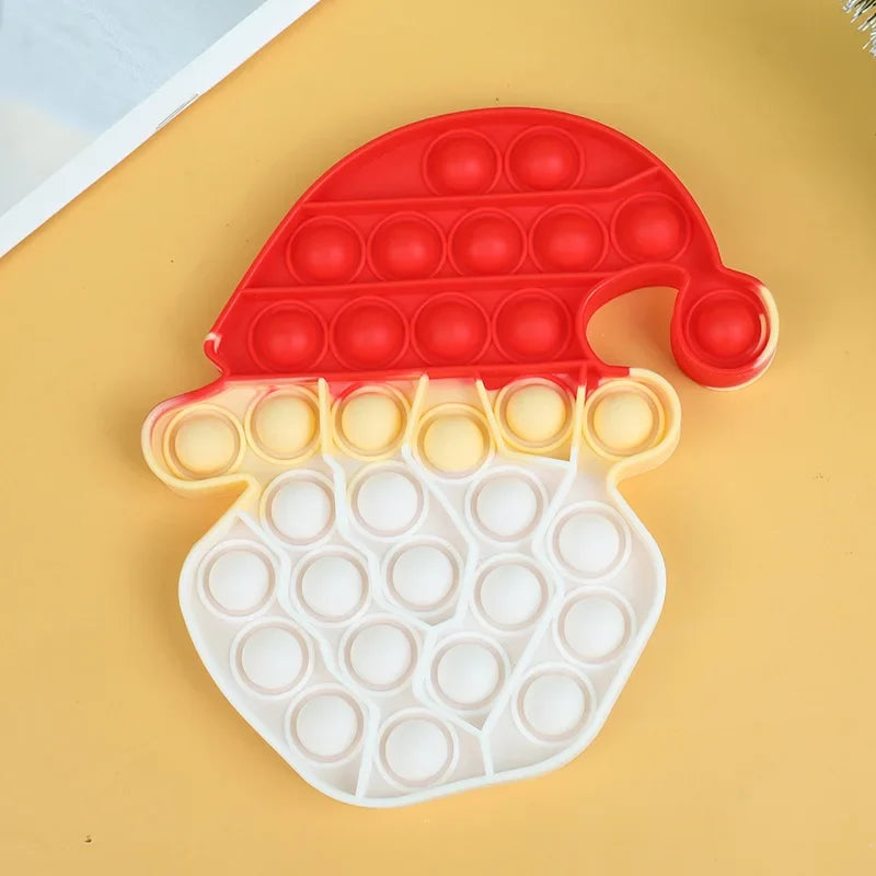 Santa Claus Pop Fidget Toy - Christmas Stress Relief Gift for Kids & Adults