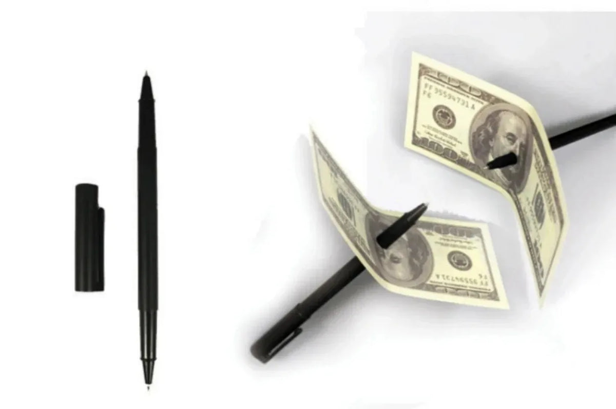 Magic Pen Trick for Bills | Close-Up Street Magic Prop