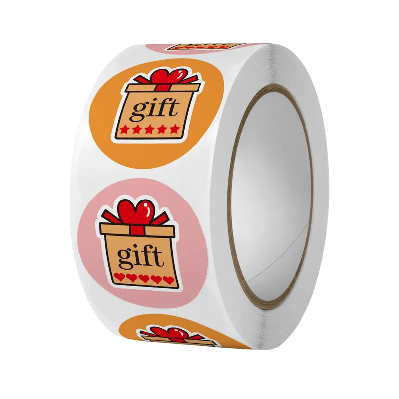 1 Inch Pink Thank You Sticker Labels | Small Business Package Seals