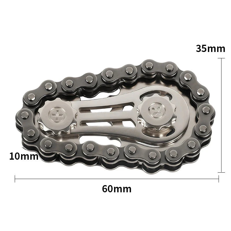 Metal Sprockets Flywheel Fingertip Gyro Fidget Spinner | Antistress Anxiety EDC Fidget Toy