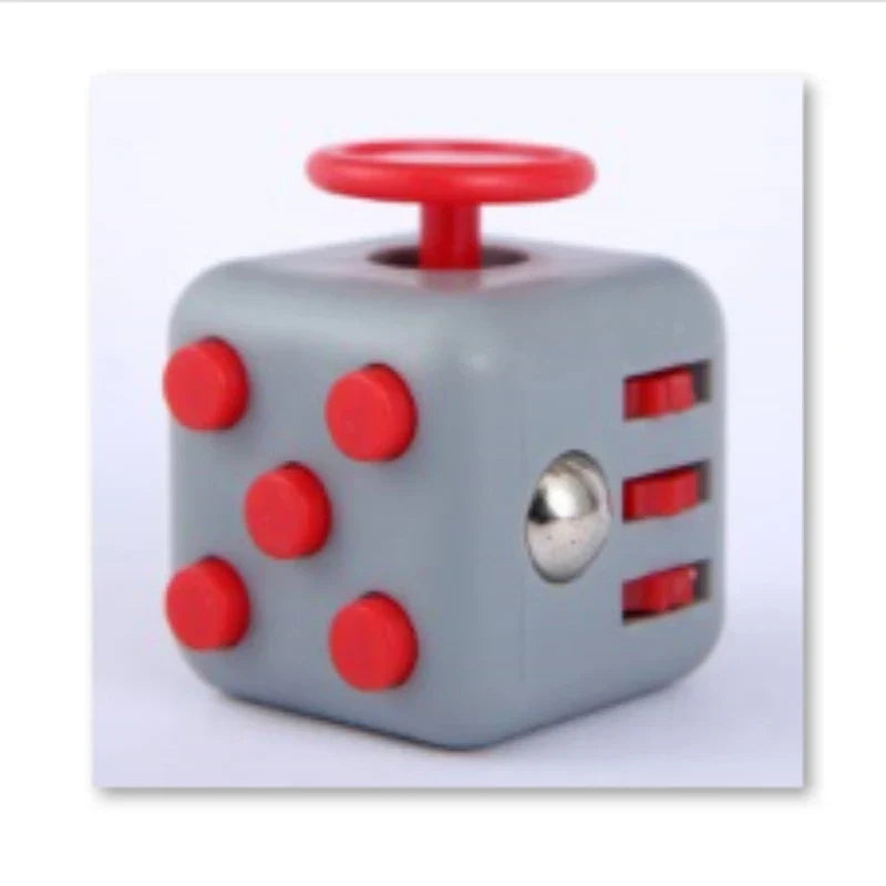 Solid Color Fidget Decompression Dice | Infinite Rubik Cube for Stress and Anxiety Relief