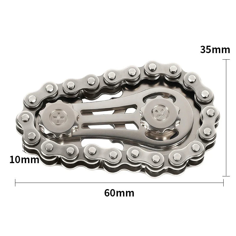 Metal Sprockets Flywheel Fingertip Gyro Fidget Spinner | Antistress Anxiety EDC Fidget Toy