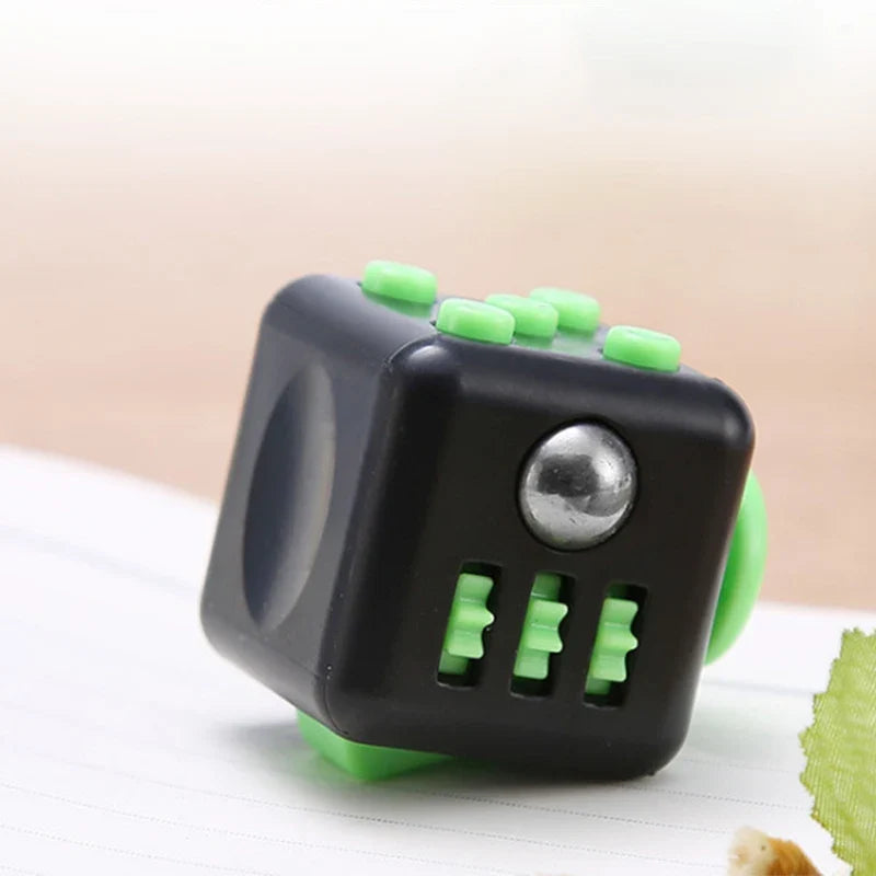 Solid Color Fidget Decompression Dice | Infinite Rubik Cube for Stress and Anxiety Relief