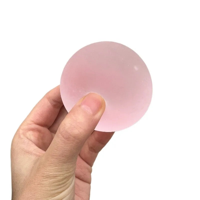 Squishy Blue Maltose Squeeze Toy – Transparent Mochi Sensory Fidget Toy