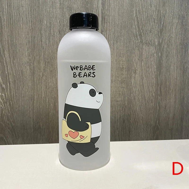 1000ml Panda Water Bottle | Leak-Proof Reusable Drinkware
