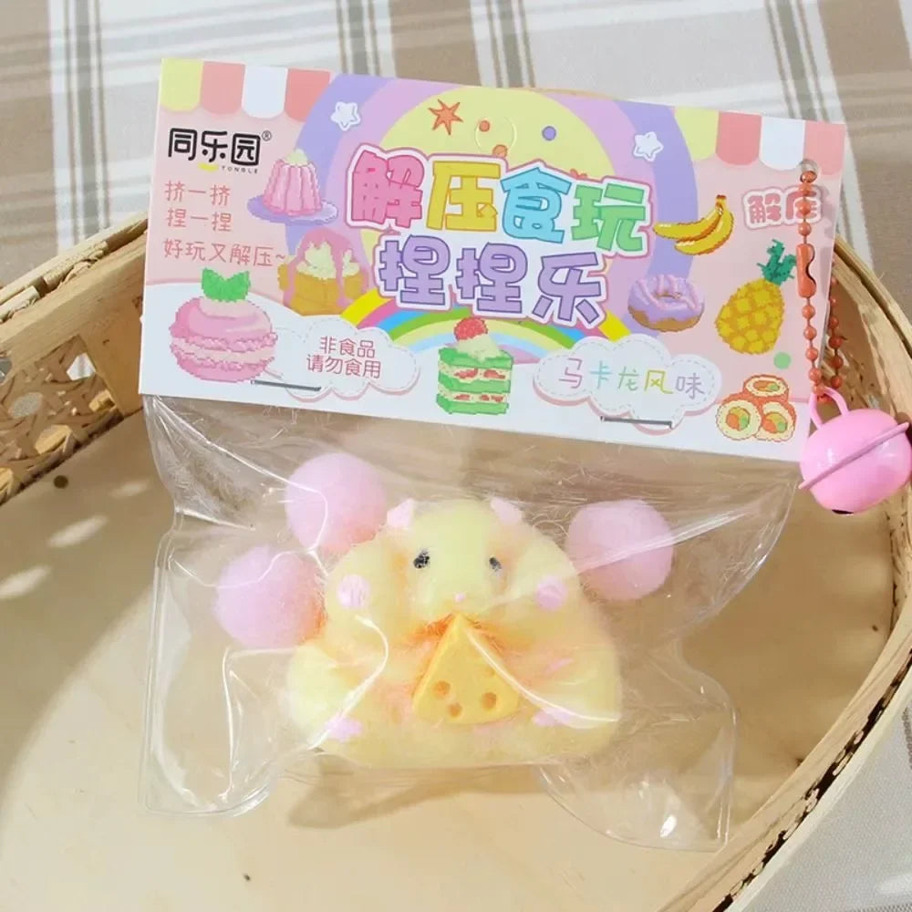 Cute Hamster Squeeze Toy | Fidget Sensory Stress Relief Gift for Kids and Adults